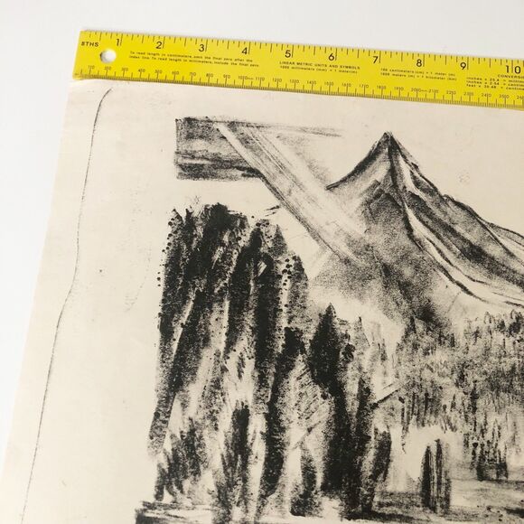 Jeanne Moment Art Print Reed College Oregon Untitled Landscape 1952 #9/? - Picture 3 of 13